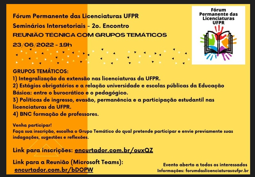 APUFPR-forum permanente das licenciaturas SITE