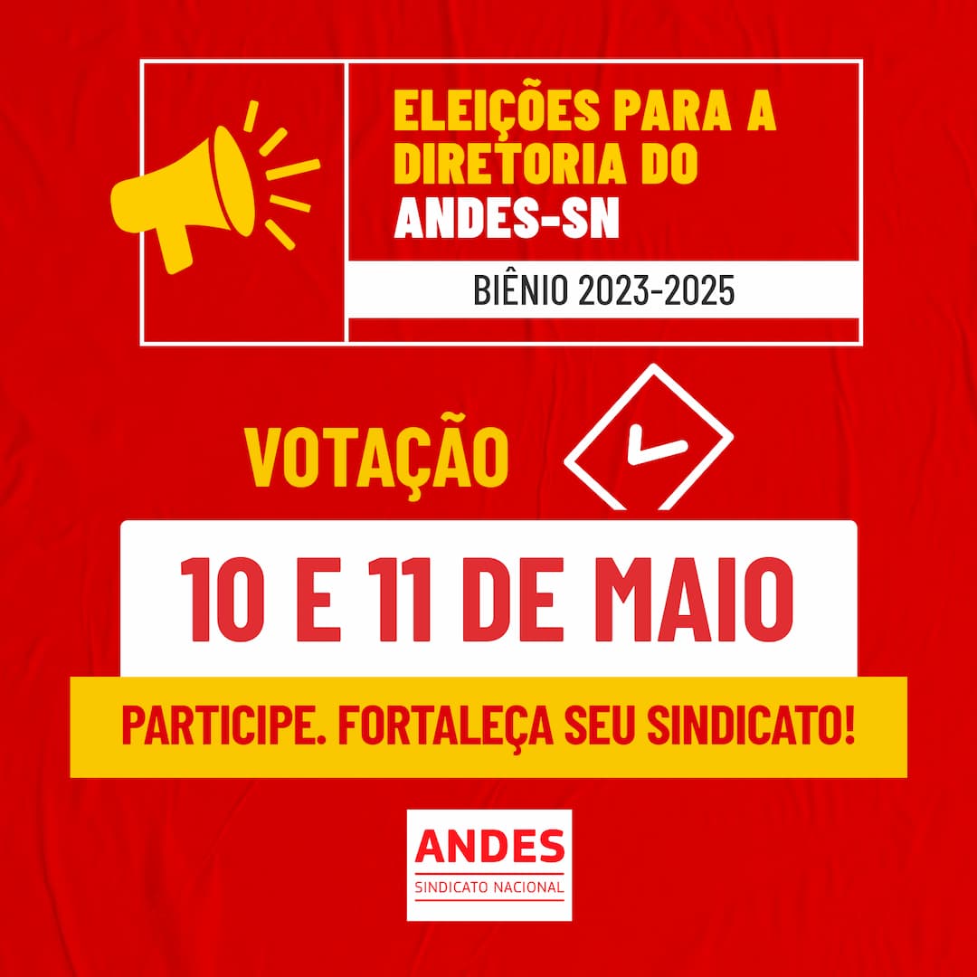 Confira os locais e horários de votação da eleição do ANDES-SN